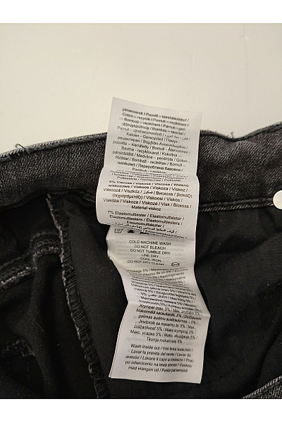 VERO MODA Dámské šedé bavlněné skinny džíny s vysokým pasem Vel. EU M/30 | VERO MODA | obrázek 7