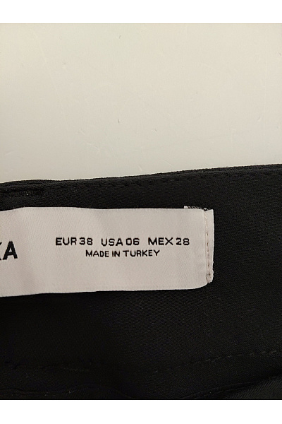 Bershka Dámské černé zvonové kalhoty s vysokým pasem Vel. EU 38 | Bershka | obrázek 6