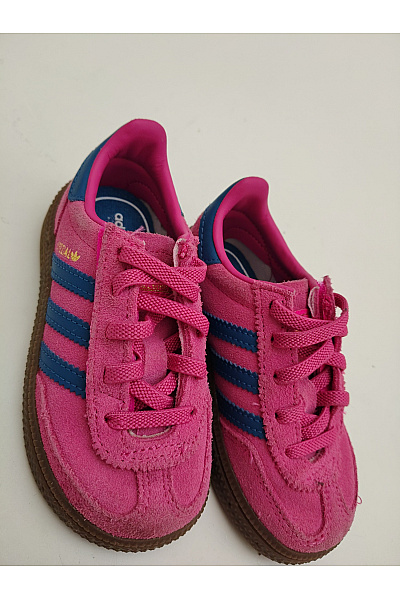 ADIDAS tenisky Dětské růžové semišové šněrovací volnočasové Vel. EU 24 | ADIDAS | obrázek 6