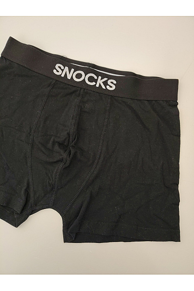 Snocks Pánské černé bavlněné boxerky regular fit | snocks | obrázek 2