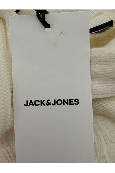 JACK & JONES Pánská béžová bavlněná mikina s kapucí a klokaní kapsou Vel. EU M | JACK & JONES | obrázek 7