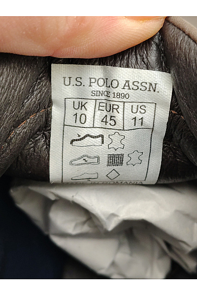 U.S.POLO ASSN. Pánské hnědé kotníkové boty šněrovací podzimní vycházkové Vel. EU 45 | U.S.POLO ASSN. | obrázek 7