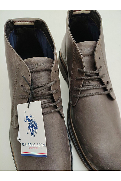 U.S.POLO ASSN. Pánské hnědé kotníkové boty šněrovací podzimní vycházkové Vel. EU 45 | U.S.POLO ASSN. | obrázek 8