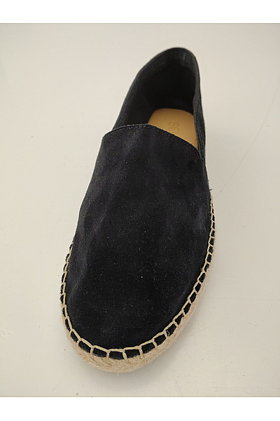 SELECTED Černé dámské semišové espadrilky nazouvací letní Vel. EU 41 | SELECTED | obrázek 6