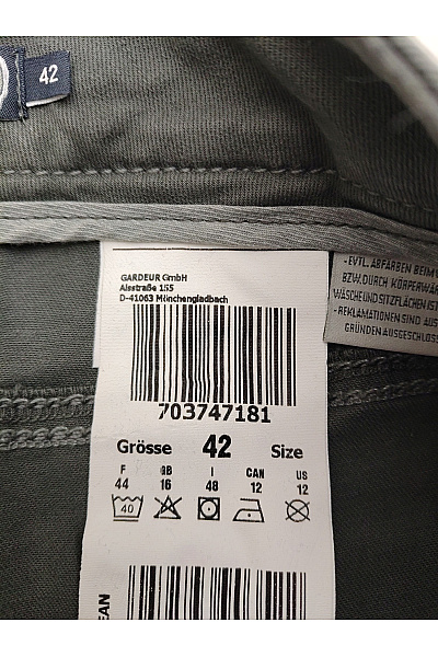 Amelie Reveur Dámské khaki kalhoty chinos s kapsami Vel. DE 42 | Amelie Reveur | obrázek 7