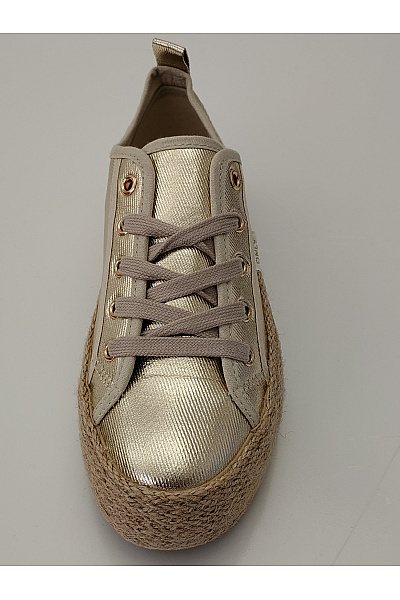 ONLY Zlaté dámské espadrilky na platformě šněrovací Velikost EU 37 | ONLY | obrázek 6