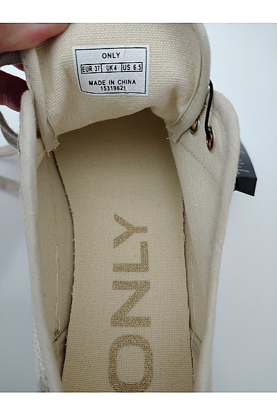ONLY Zlaté dámské espadrilky na platformě šněrovací Velikost EU 37 | ONLY | obrázek 9