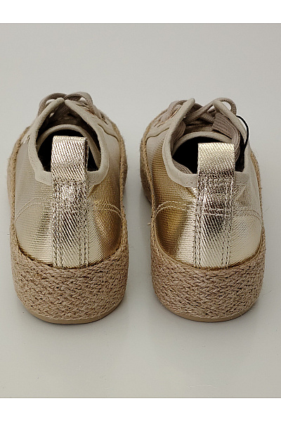 ONLY Zlaté dámské espadrilky na platformě šněrovací Velikost EU 37 | ONLY | obrázek 10
