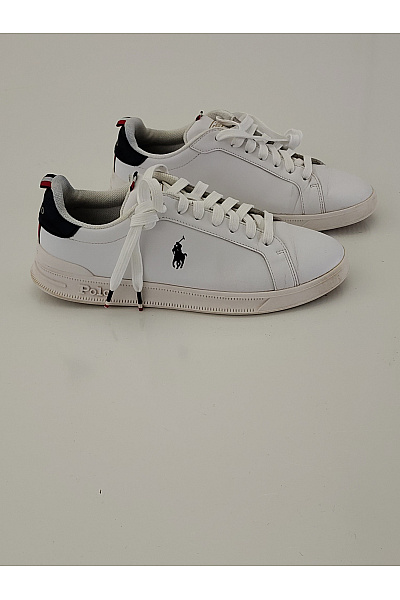 Ralph Lauren Pánské Tenisky Polo Heritage Court II Bílé Modré Velikost US 8