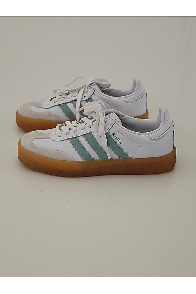 ADIDAS Dámské tenisky Sambae Bílé Béžové Zelené Vel. US 6 | ADIDAS | obrázek 2