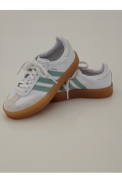 ADIDAS Dámské tenisky Sambae Bílé Béžové Zelené Vel. US 6 | ADIDAS | obrázek 3