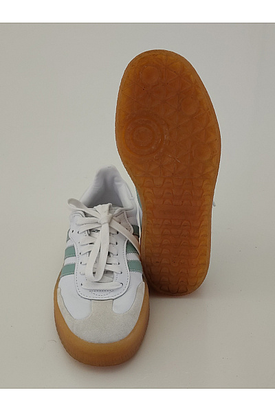 ADIDAS Dámské tenisky Sambae Bílé Béžové Zelené Vel. US 6 | ADIDAS | obrázek 6