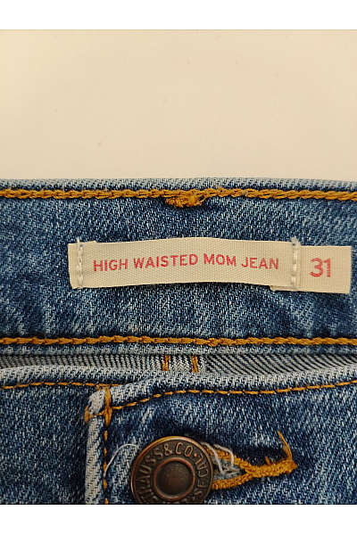 LEVIS Dámské bavlněné mom džíny s vysokým pasem Vel. US 31 | LEVIS | obrázek 5