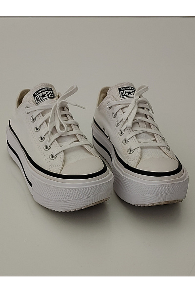 CONVERSE tenisky Bílé dámské na vysoké platformě šněrovací volnočasové Vel. EU 39.5 | CONVERSE | obrázek 2