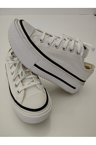 CONVERSE tenisky Bílé dámské na vysoké platformě šněrovací volnočasové Vel. EU 39.5 | CONVERSE | obrázek 4