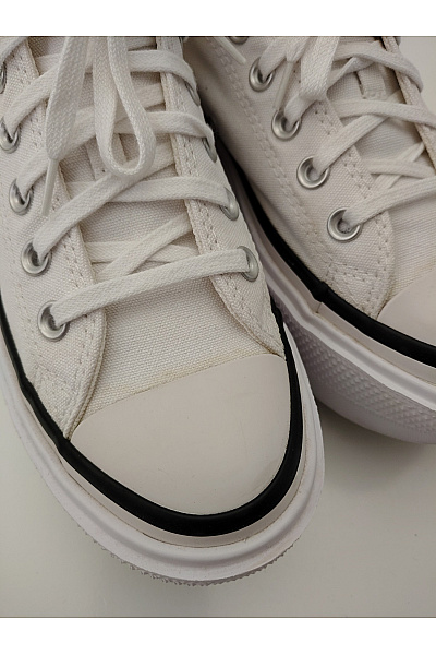 CONVERSE tenisky Bílé dámské na vysoké platformě šněrovací volnočasové Vel. EU 39.5 | CONVERSE | obrázek 9