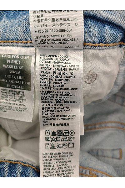 LEVIS Dámské bavlněné džíny s vysokým pasem rovné Vel. US 24 X 32 | LEVIS | obrázek 9