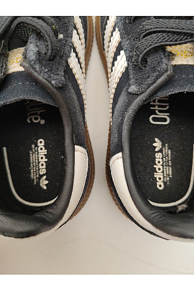 ADIDAS tenisky Dětské černé semišové šněrovací volnočasové Velikost FR 23 | ADIDAS | obrázek 9