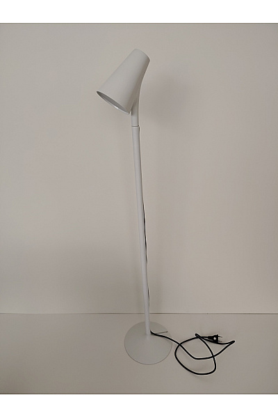 Moderní bílá stojací lampa minimalistická | Unimoda | obrázek 2