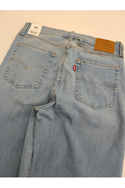 LEVIS Dámské bavlněné džíny rovné seprané Velikost US 29 | LEVIS | obrázek 4
