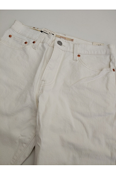 LEVIS Dámské bílé bavlněné džíny rovné klasické | LEVIS | obrázek 7