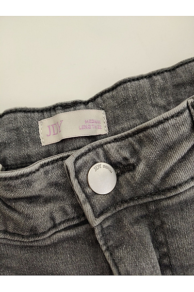 JDY Dámské šedé bavlněné džíny wide leg s vysokým pasem Vel. MEDIUM | JDY | obrázek 7