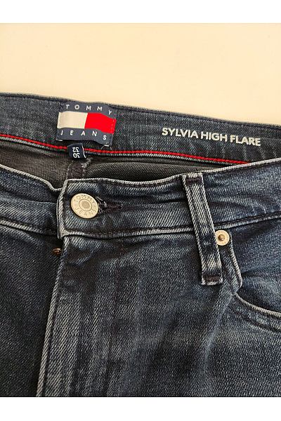 TOMMY HILFIGER Dámské bavlněné zvonové džíny s vysokým pasem Velikost 32/30 | TOMMY HILFIGER | obrázek 7
