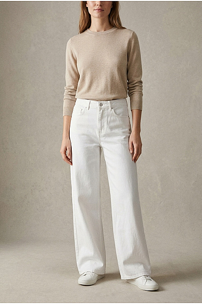 ONLY Dámské Bavlněné Džíny Wide Leg S Vysokým Pasem Vel. M/34