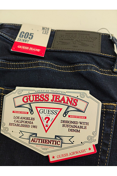 Guess Dámské modré skinny džíny s vysokým pasem Vel. US W29 L32 | Guess | obrázek 5