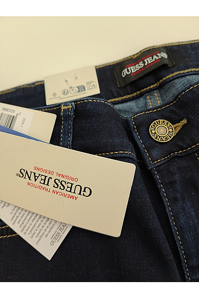 Guess Dámské modré skinny džíny s vysokým pasem Vel. US W29 L32 | Guess | obrázek 7