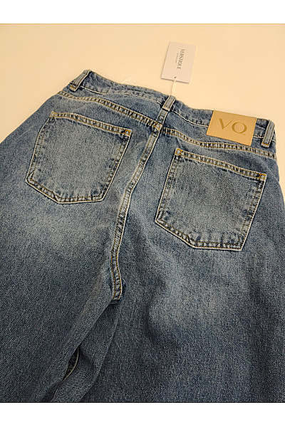 Dámské modré balonové džíny s vysokým pasem Velikost EU 34 | Unimoda | obrázek 5
