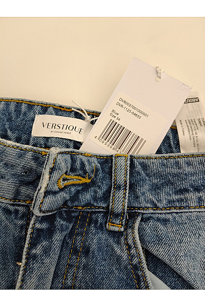 Dámské modré balonové džíny s vysokým pasem Velikost EU 34 | Unimoda | obrázek 6