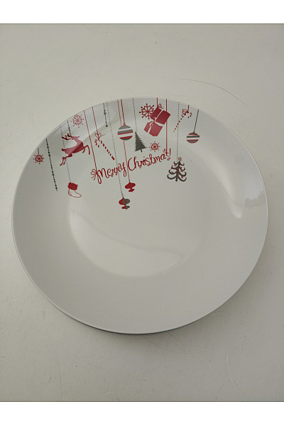 Vánoční Excelsa Merry Christmas jídelní sada talířů s motivem sobů a dárků | Unimoda | obrázek 9