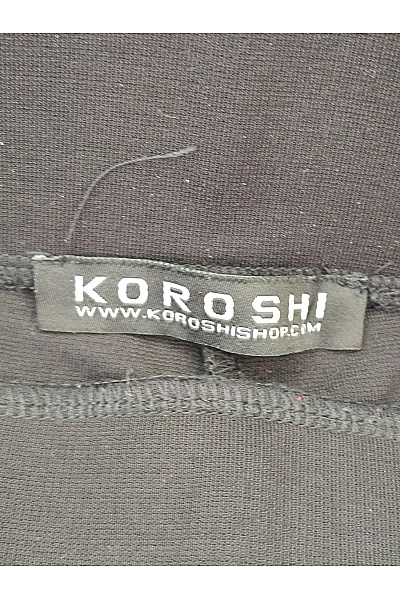 Koroshi. Černé dámské kalhoty s vysokým pasem a knoflíky Velikost EU 38 | Koroshi. | obrázek 4