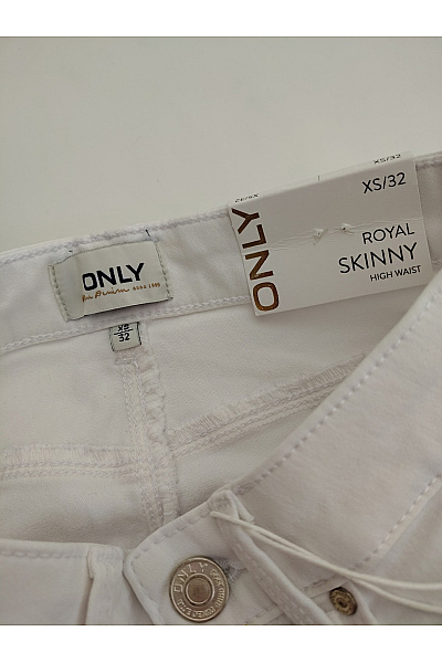 ONLY Bílé bavlněné džíny s vysokým pasem skinny Vel. XS/32 | ONLY | obrázek 6