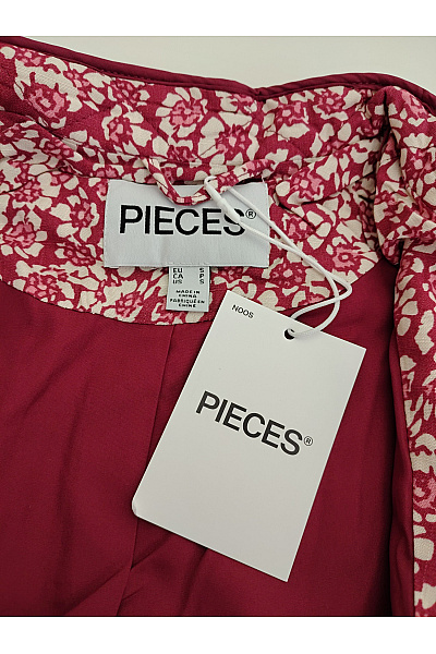 PIECES Dámská prošívaná bunda s květinovým vzorem krátká Velikost EU S | PIECES | obrázek 6