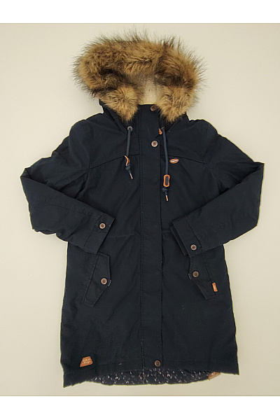 Ragwear Dámská černá zimní parka s kapucí a kožíškem Vel. XL | ragwear | obrázek 2