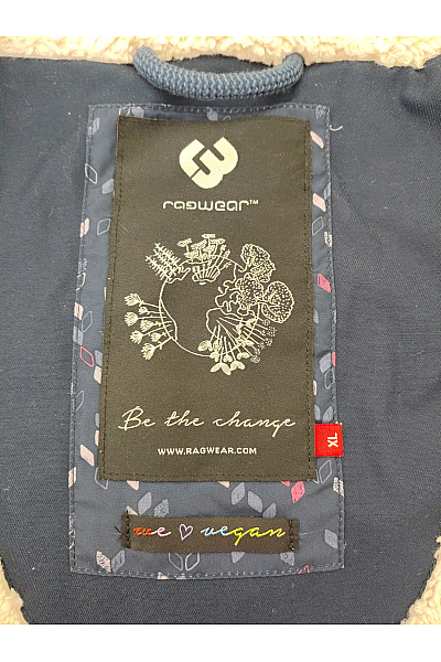 Ragwear Dámská černá zimní parka s kapucí a kožíškem Vel. XL | ragwear | obrázek 8