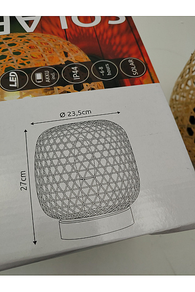 Solární venkovní dekorativní lampa kulatá | Unimoda | obrázek 6
