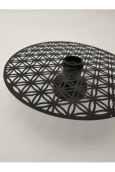Černé stropní svítidlo s geometrickým vzorem květ života | Unimoda | obrázek 7