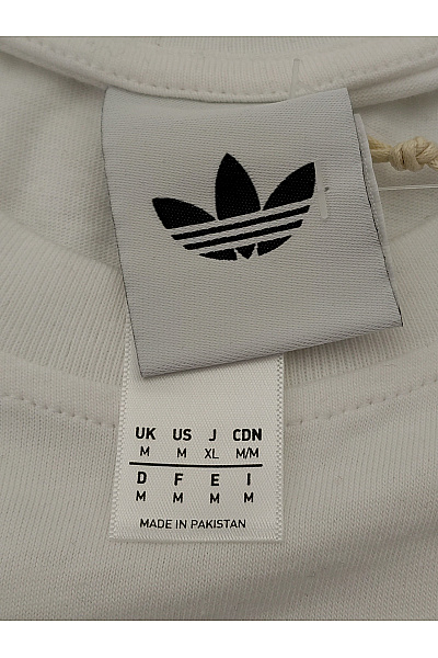 ADIDAS Bílé bavlněné pánské tričko s krátkým rukávem a potiskem Vel. US M | ADIDAS | obrázek 7