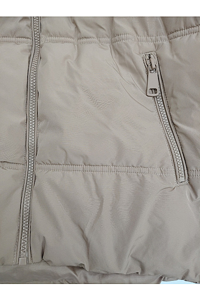 VERO MODA Dámská hnědá prošívaná přechodná bunda s kapucí Vel. EU M | VERO MODA | obrázek 3