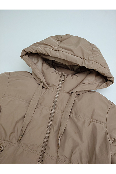 VERO MODA Dámská hnědá prošívaná přechodná bunda s kapucí Vel. EU M | VERO MODA | obrázek 4