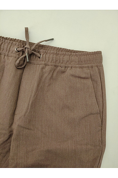 JACK & JONES Pánské hnědé chino kalhoty s kapsami a pružným pasem Vel. EU S | JACK & JONES | obrázek 4