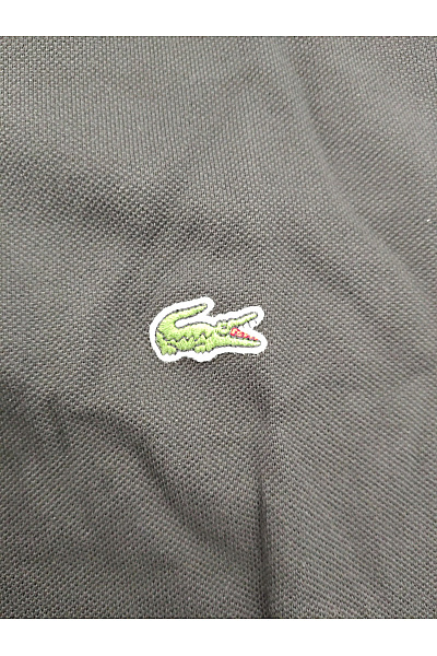 LACOSTE Černé bavlněné polo tričko s krátkým rukávem Velikost US M | LACOSTE | obrázek 3