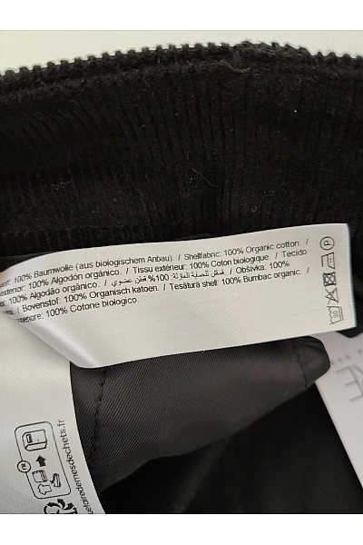 Dámské černé manšestrové kalhoty s vysokým pasem a širokými nohavicemi | Unimoda | obrázek 9