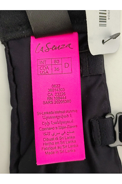 La Senza Černá hladká push-up podprsenka s překříženými ramínky | La Senza | obrázek 7