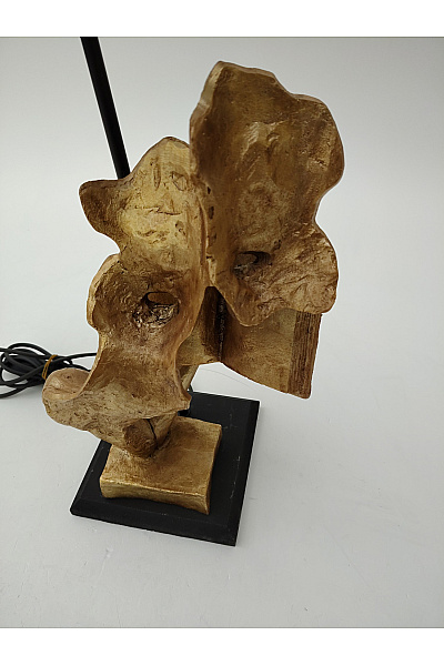 Stolní lampa s abstraktním podstavcem a černým stínidlem | Unimoda | obrázek 3