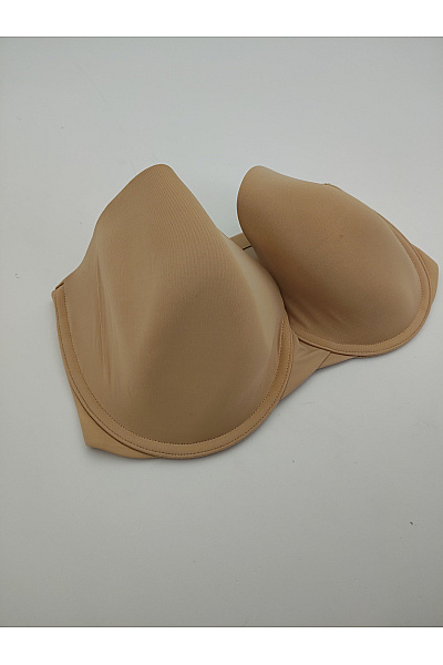 Calvin Klein Béžová hladká podprsenka bez ramínek bardotka Vel. US 34DDD | Calvin Klein | obrázek 3