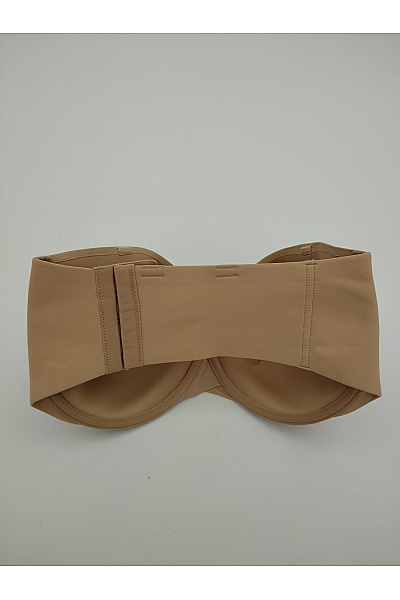 Calvin Klein Béžová hladká podprsenka bez ramínek bardotka Vel. US 34DDD | Calvin Klein | obrázek 4